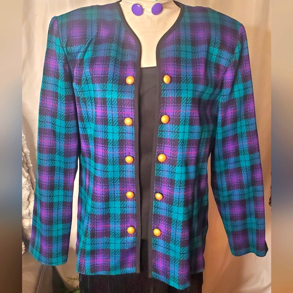 Leslie Fay Mardi Gras Blazer | size 18